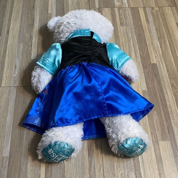 Build a bear Disney’s frozen Elsa bear snowflake stuffed animal shimmer glitter - Picture 6 of 7